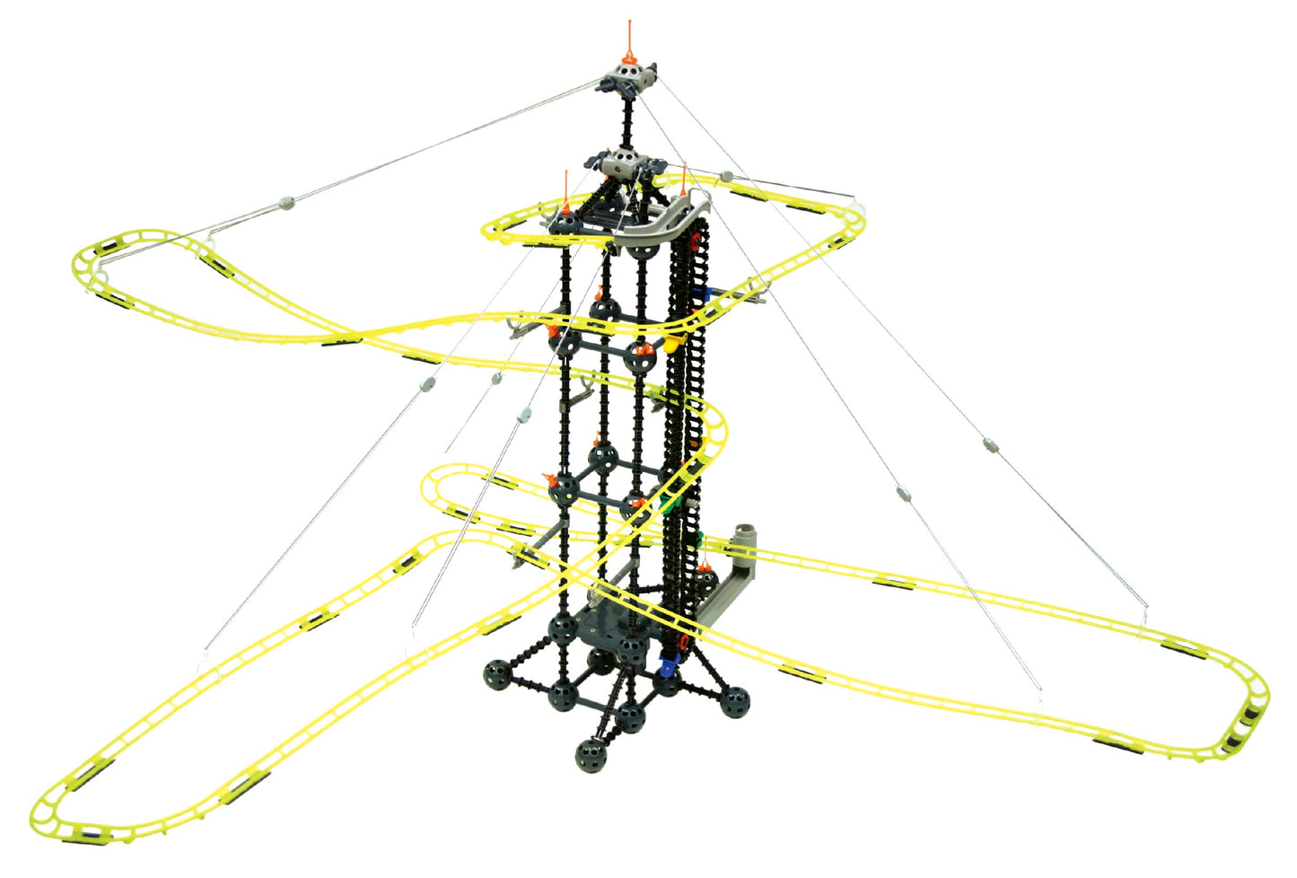 🚀 Fly Bridge：Motorized Vertical Marble Run – Advanced Engineering Set